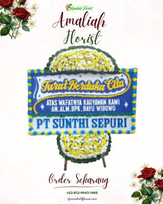 Papan Bunga Duka di Poyowa Besar Dua